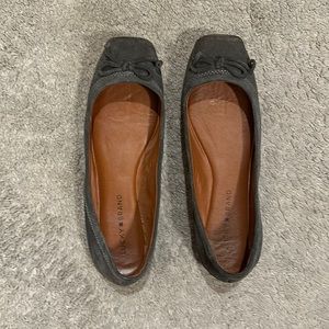 Lucky Brand grey suede ballet flats, size 9M